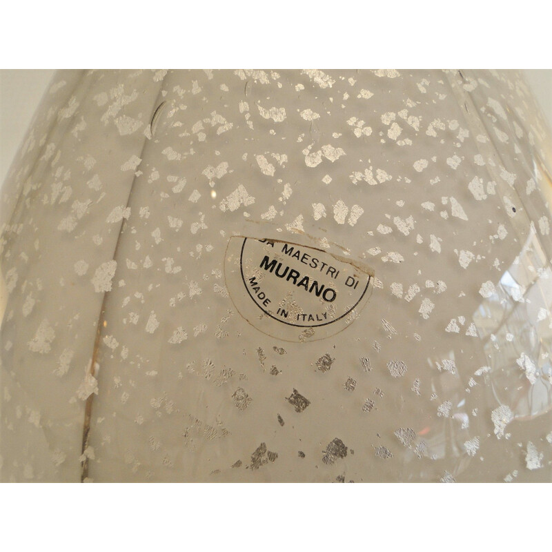 Lampe vintage pingouin en verre de Murano