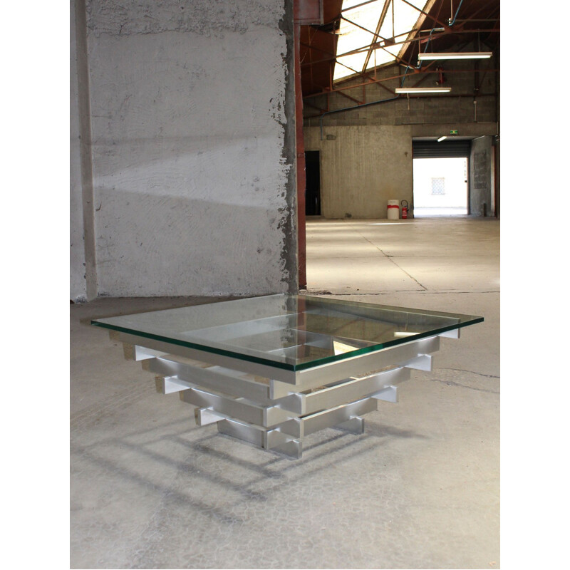 David Hicks vintage aluminium kinetic coffee table