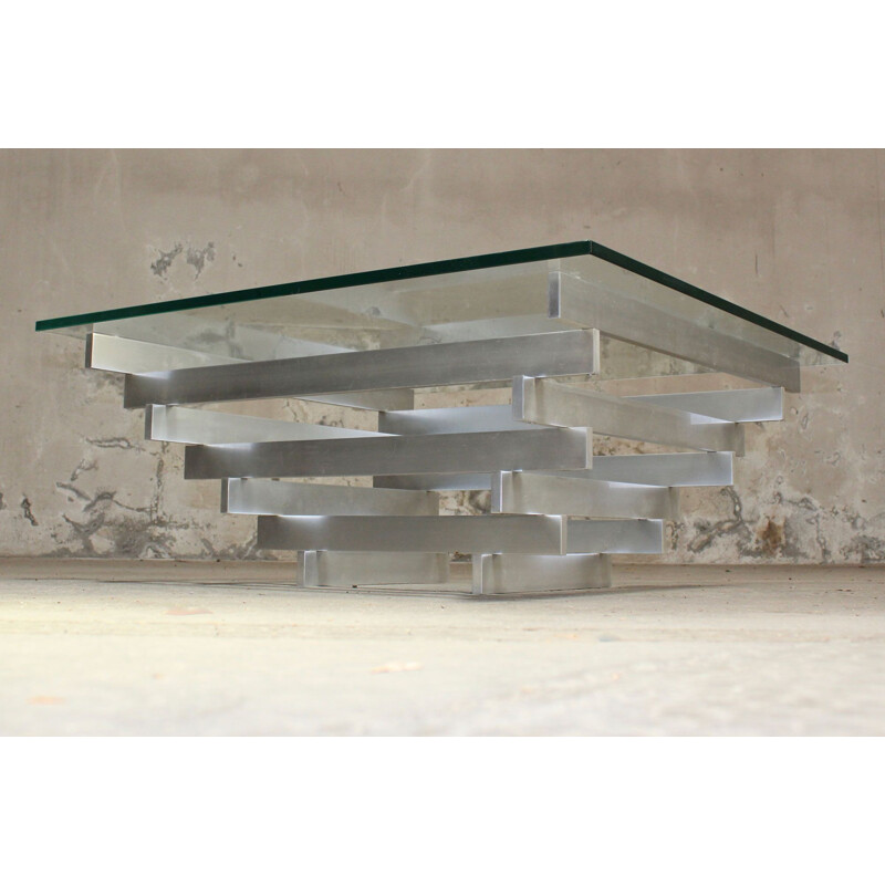 David Hicks vintage aluminium kinetic coffee table