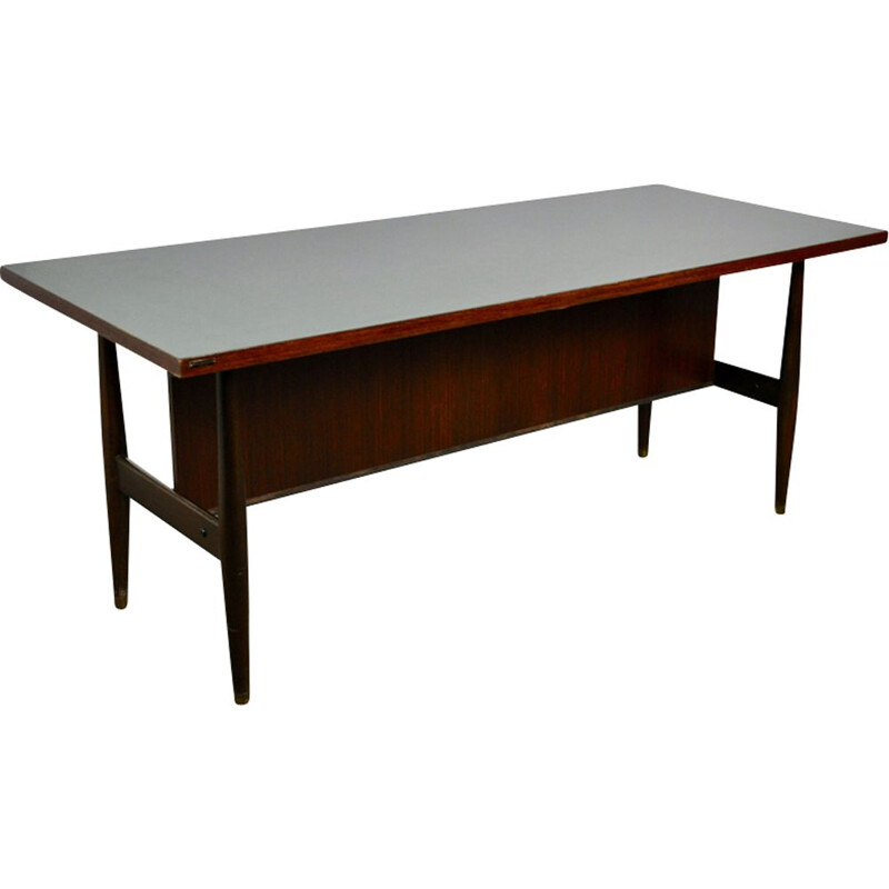 Vintage desk in rosewood Schirolli Mantova 1960s