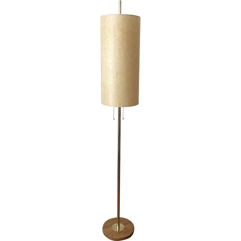 Vintage brass floor lamp by Maison Monix