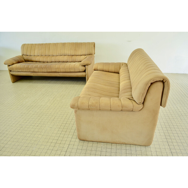 Set of 2 vintage sofas De Sede DS86 Switzerland 1970s