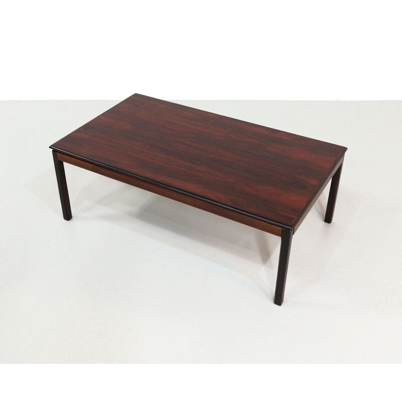 Mesa de café Vintage rosewood de Bruksbo para Haug Snekkeri, Noruega 1960