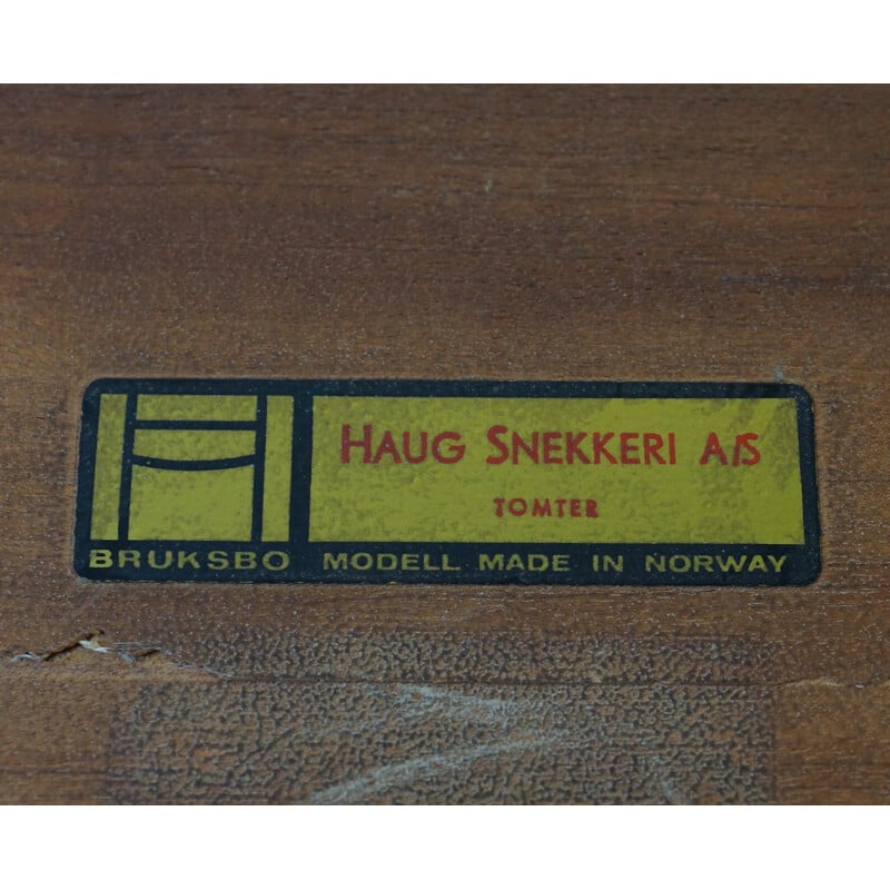 Vintage rosewood coffee table by Bruksbo for Haug Snekkeri, Norway 1960