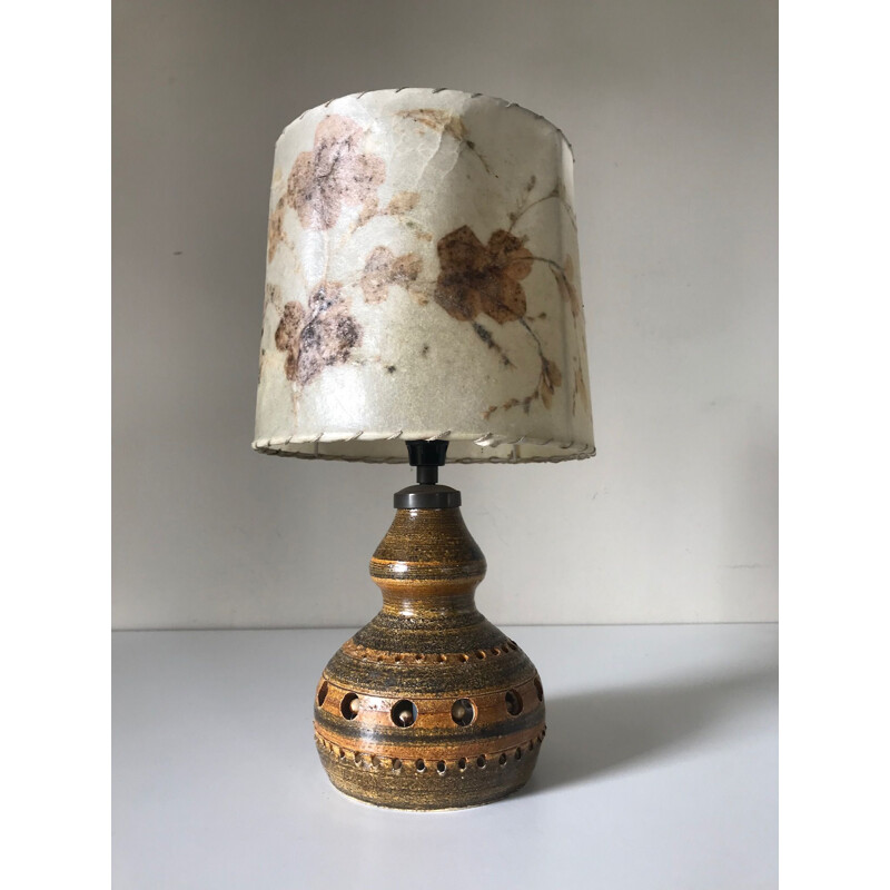 Lampe vintage céramique Georges Pelletier 1960s