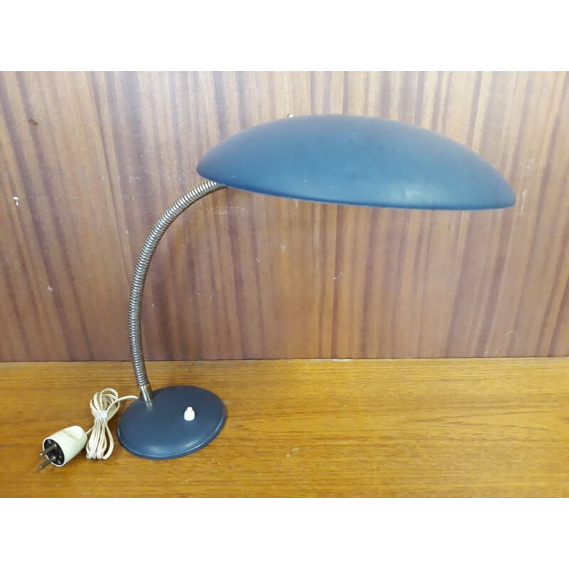 Vintage bureaulamp met schotel 1950