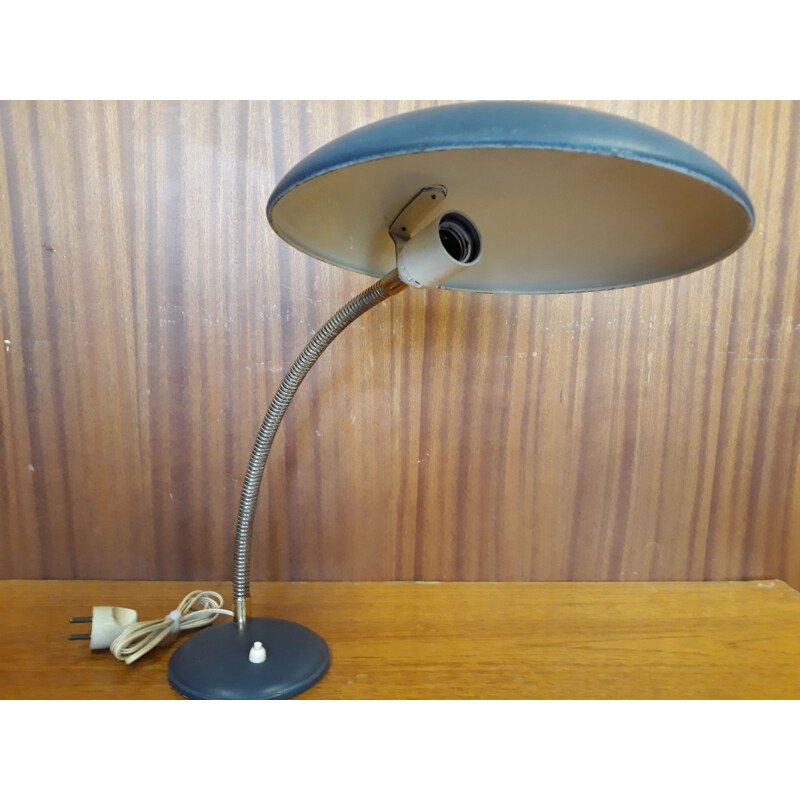 Vintage bureaulamp met schotel 1950