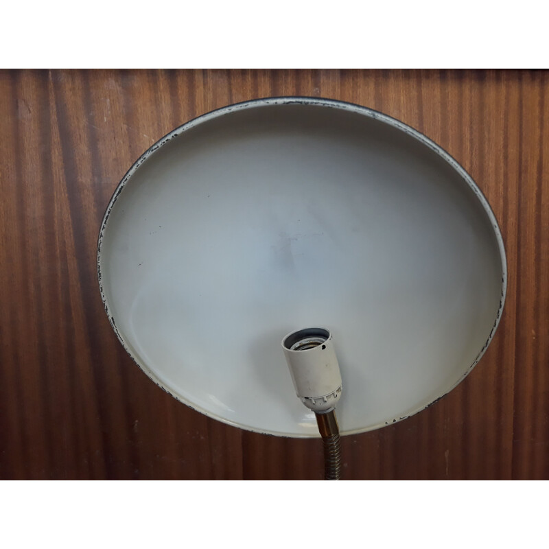 Lámpara de escritorio vintage con platillo años 50