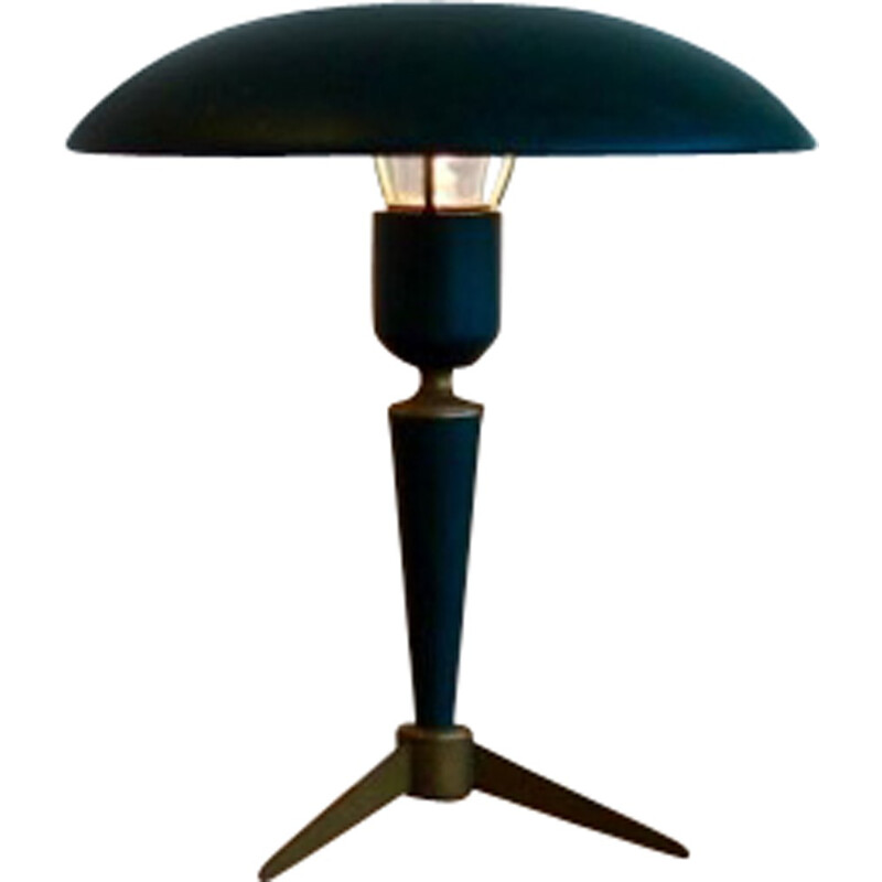 Lampe en métal et laiton Philips, Louis KALFF - 1950