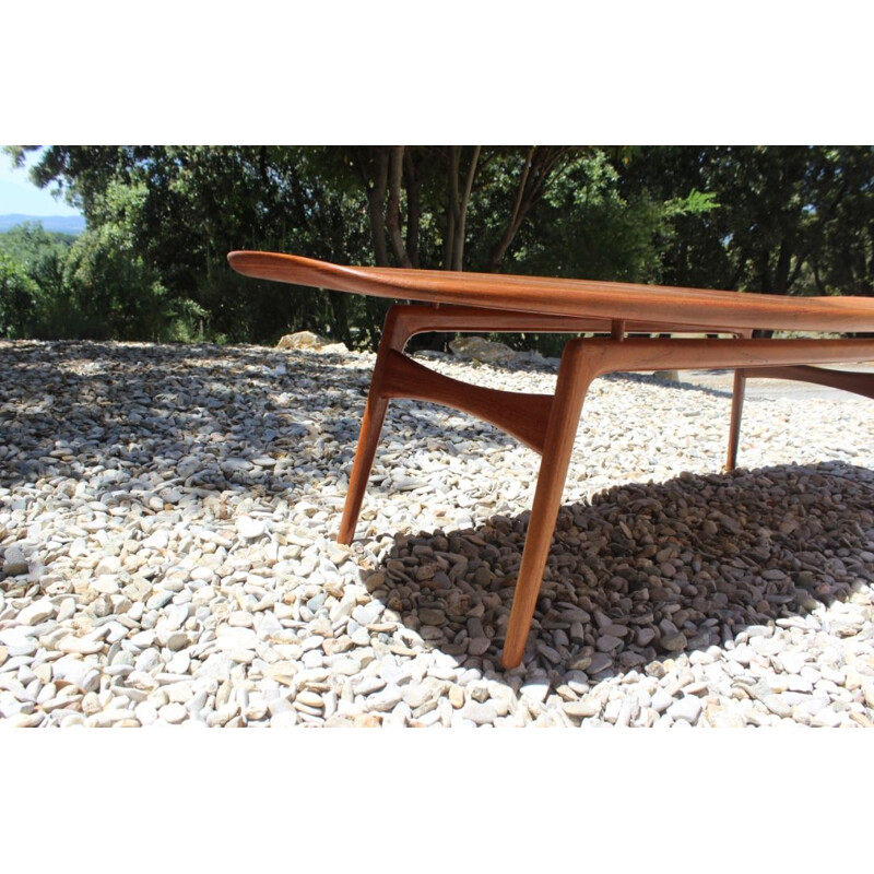 Scandinavian vintage coffee table for Mogens Kold in teak 1960