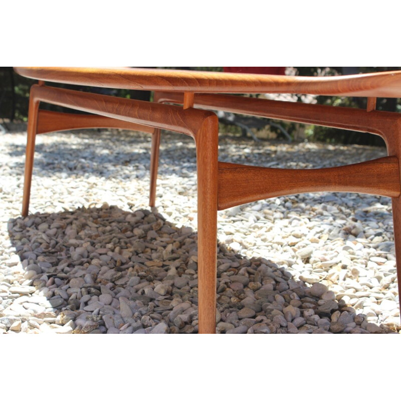 Scandinavian vintage coffee table for Mogens Kold in teak 1960