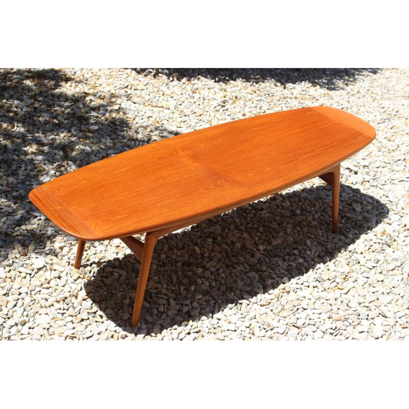 Scandinavian vintage coffee table for Mogens Kold in teak 1960