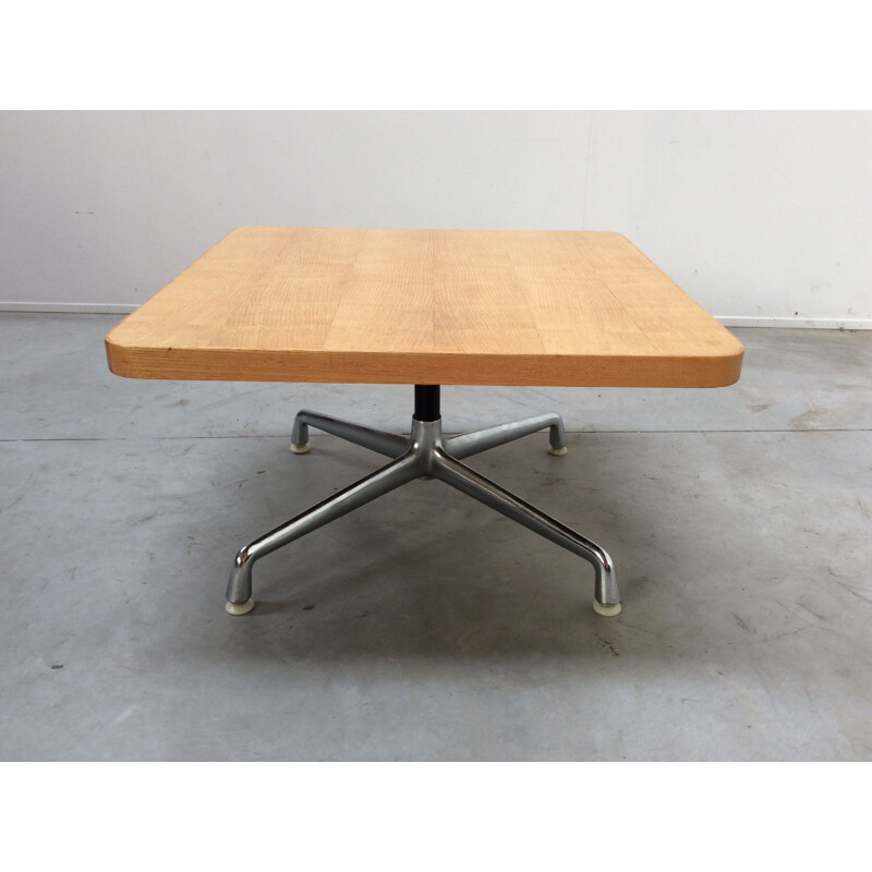 Vintage Eames coffee table for Miller in wood and steel 1960