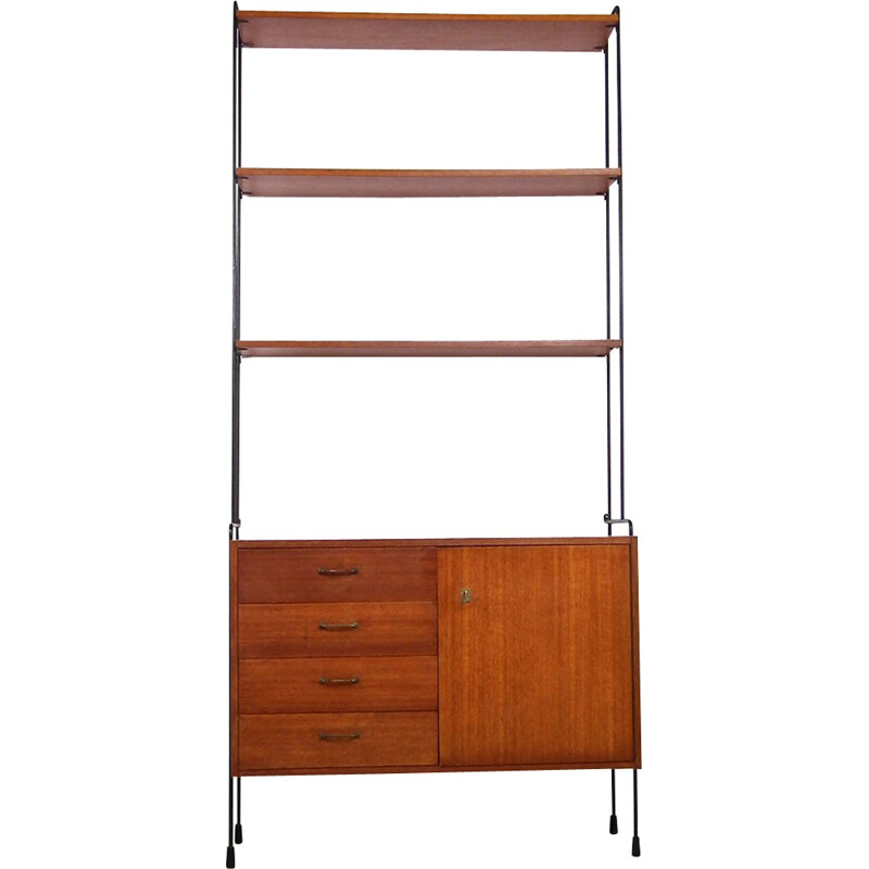 Omnia shelves system in teak, Ernst Dieter HILKER - 1960s