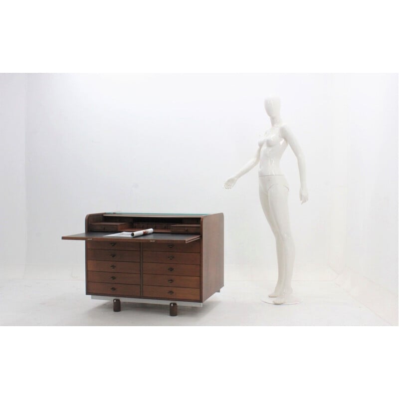 Vintage writing desk model 804 G.Frattini for Bernini 1960s