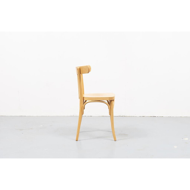 Vintage chair in beechwood by Baumann,1960