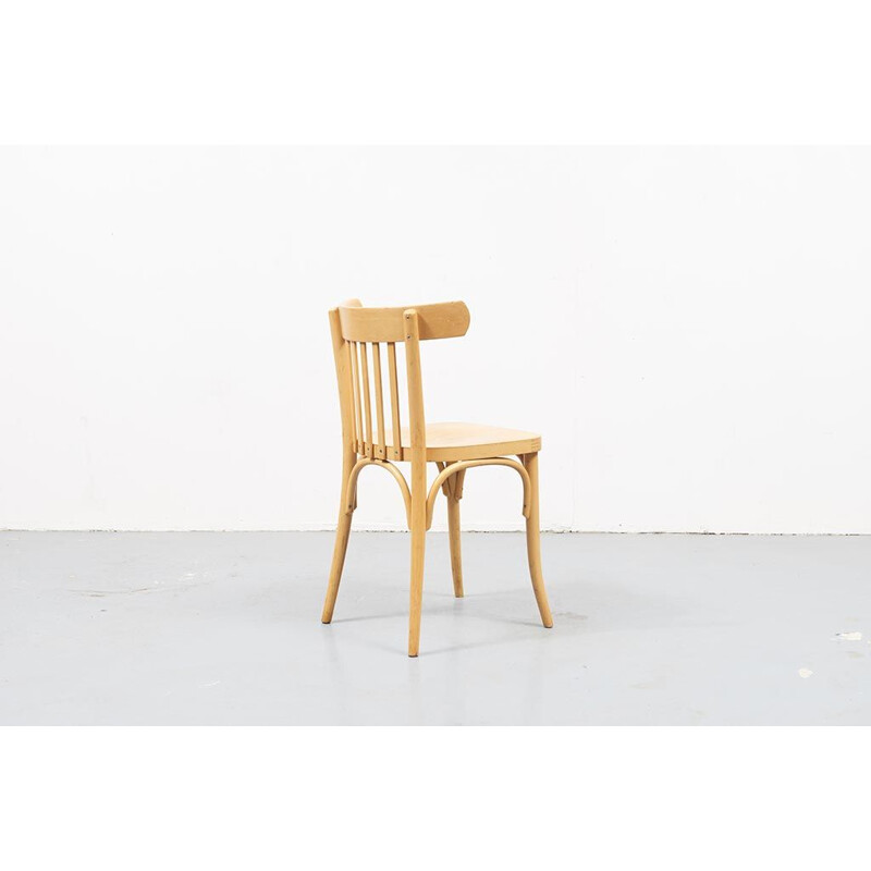 Vintage chair in beechwood by Baumann,1960