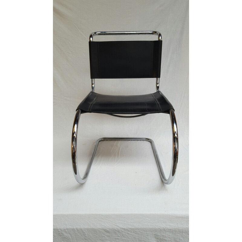 Chair in chrome and leather, Ludwig MIES VAN DER ROHE - 1950s