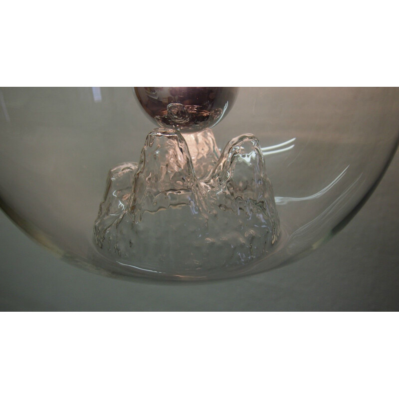 Lámpara de suspensión vintage de Toni Zuccheri Venini, 1970