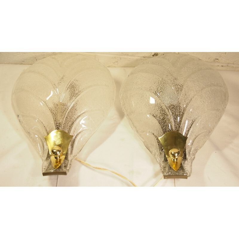 Pair of vintage wall light by Barobier Toso,1960