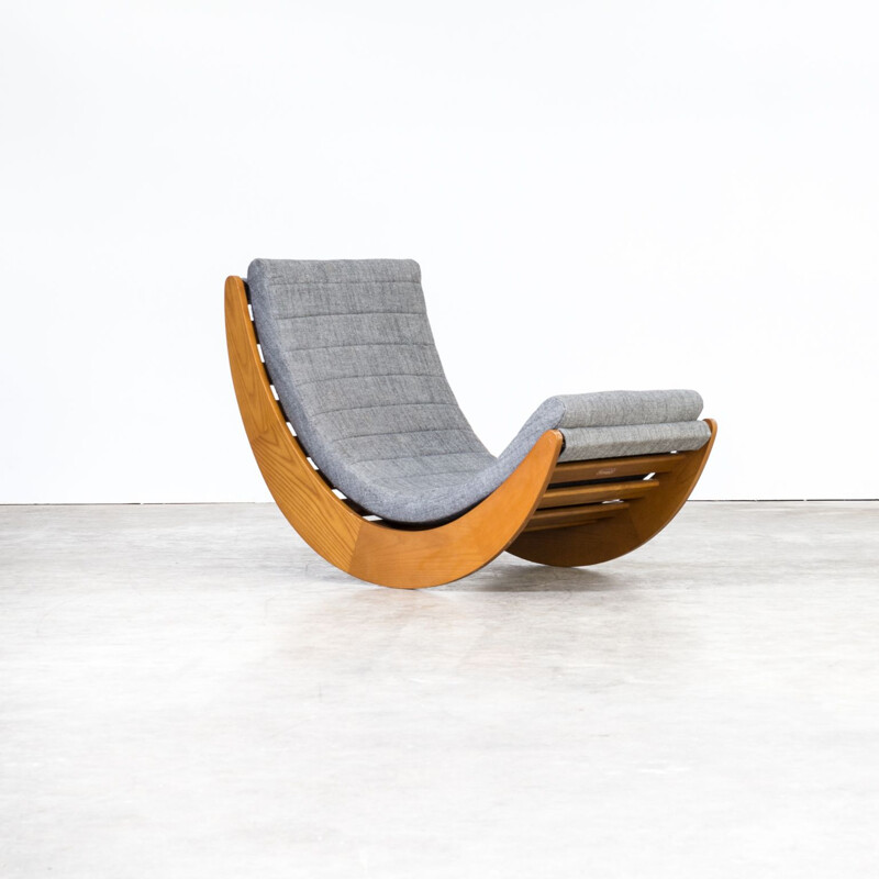 Vintage lounge rocking chair by Verner Panton for Matzform 1990s