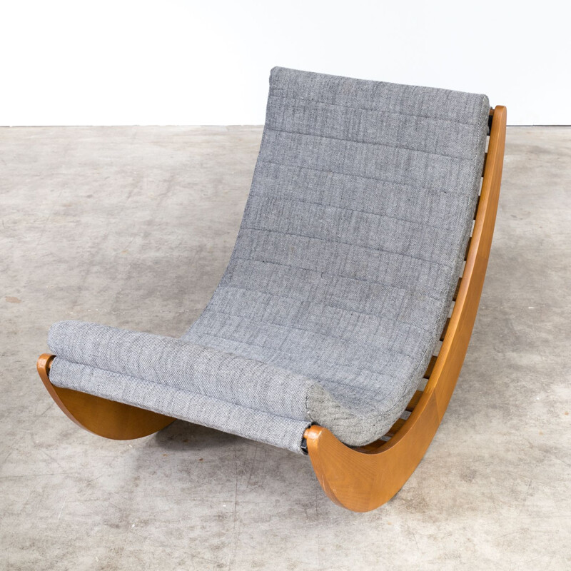 Vintage lounge rocking chair by Verner Panton for Matzform 1990s