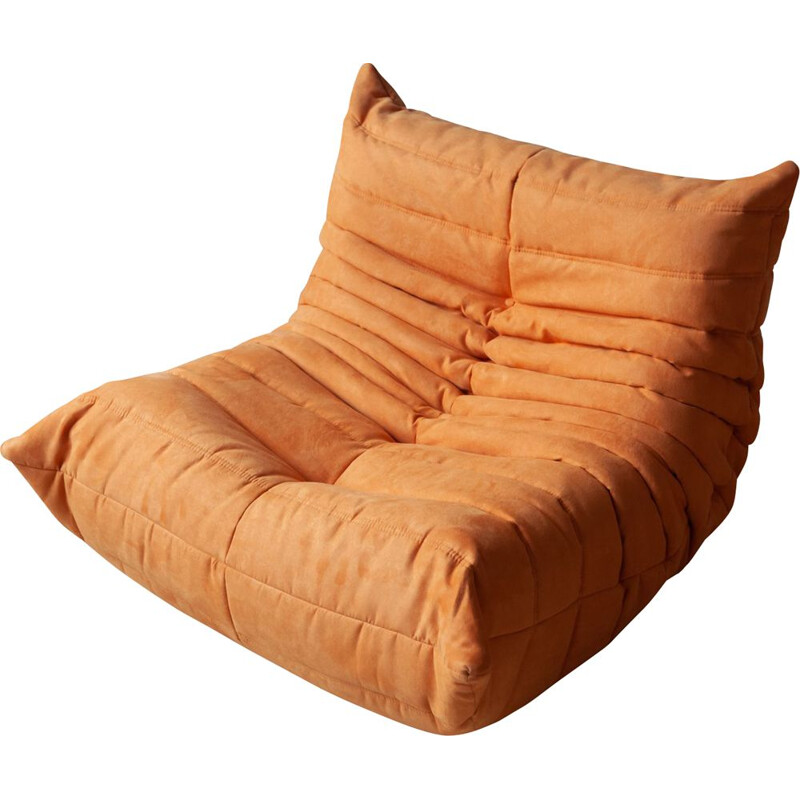 fauteuil lounge vintage - orange