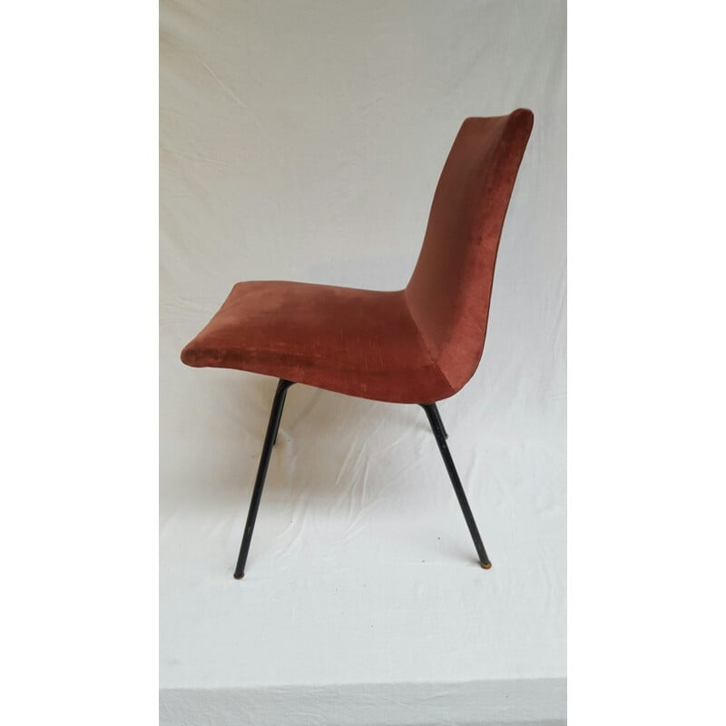 TV-fauteuil in metaal en stof, Pierre PAULIN - 1954