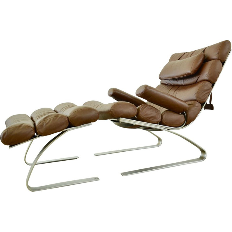 Vintage lounge chair & ottoman by COR sitzcomfort model Sinus by Adolf & Schröpfer 