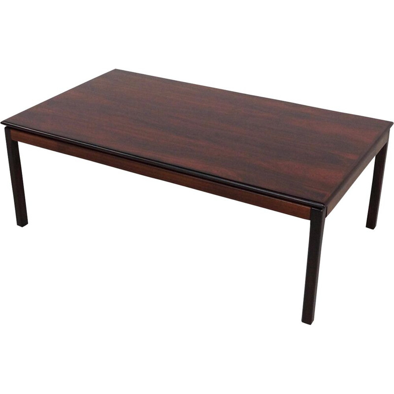 Mesa de café Vintage rosewood de Bruksbo para Haug Snekkeri, Noruega 1960