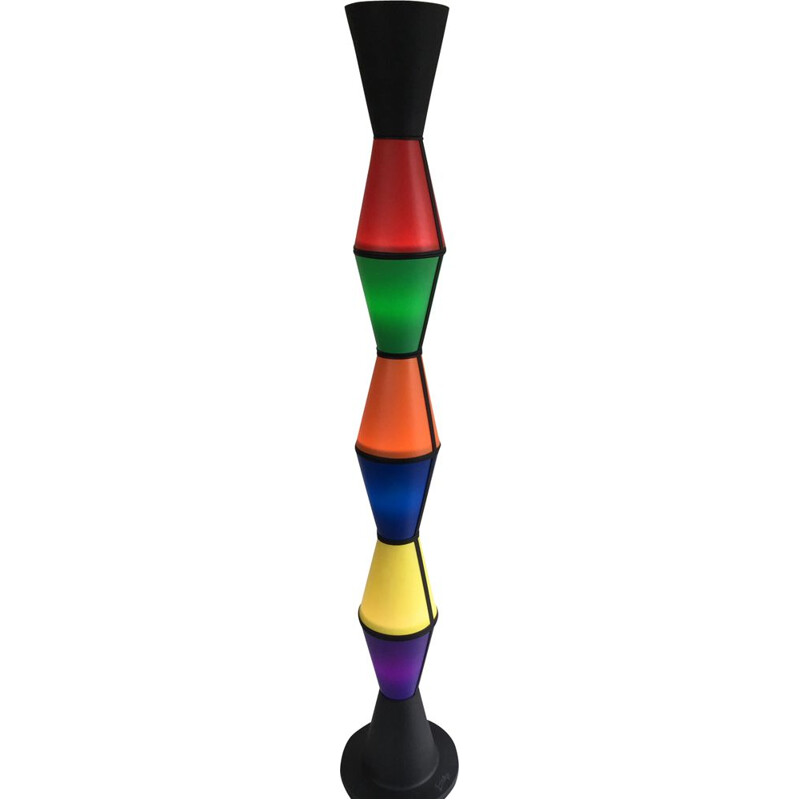 Vintage floor lamp Totem by Jean-Charles de Castelbajac 1980s