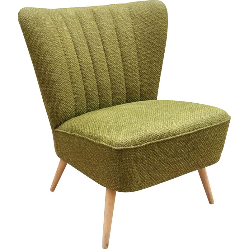 Vintage "cocktail" green armchair from the 60s 