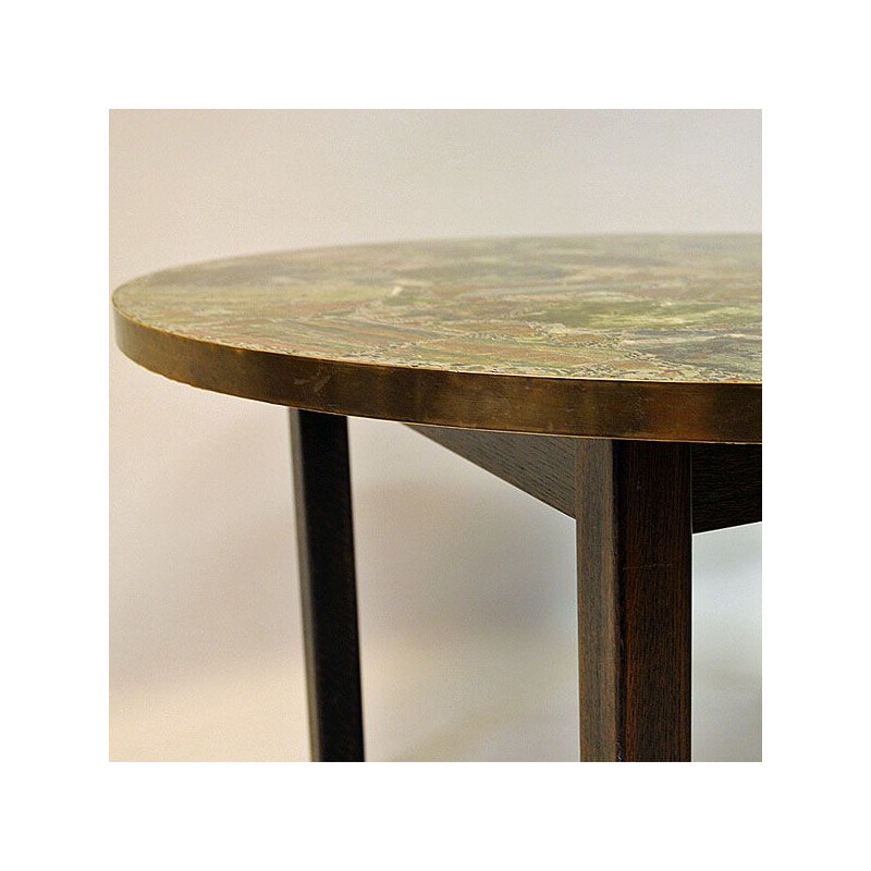 Vintage coffee table Conglo in stone by Erling Viksjø 1960s Norway