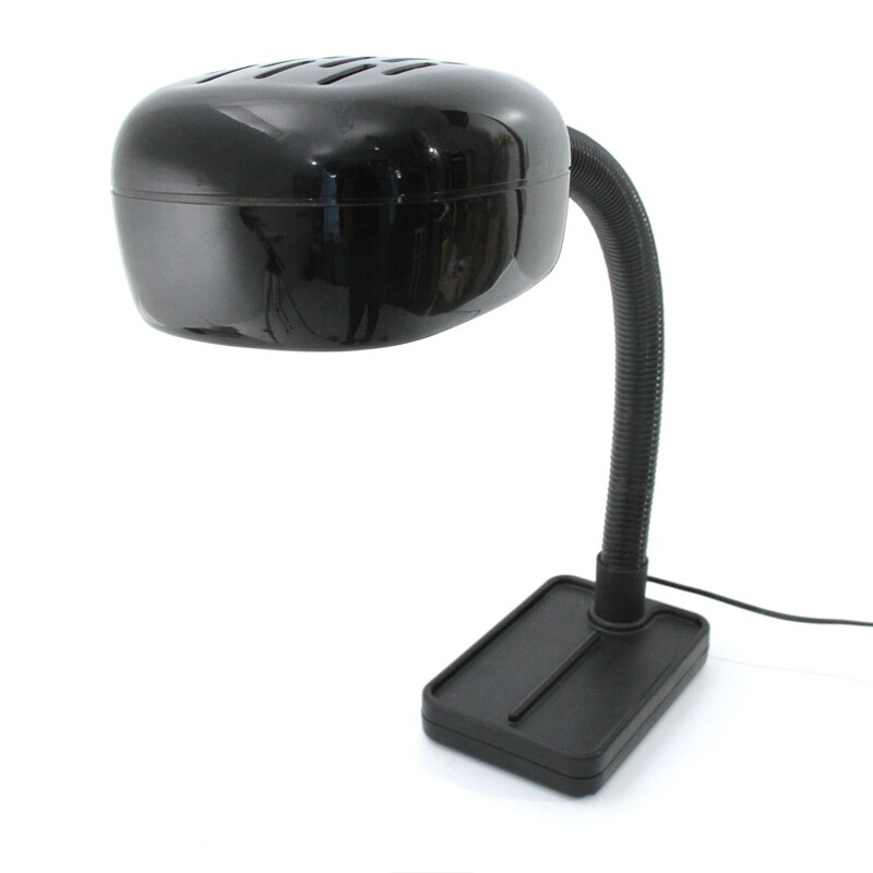 Vintage italian table lamp for Neolt in black plastic 1980