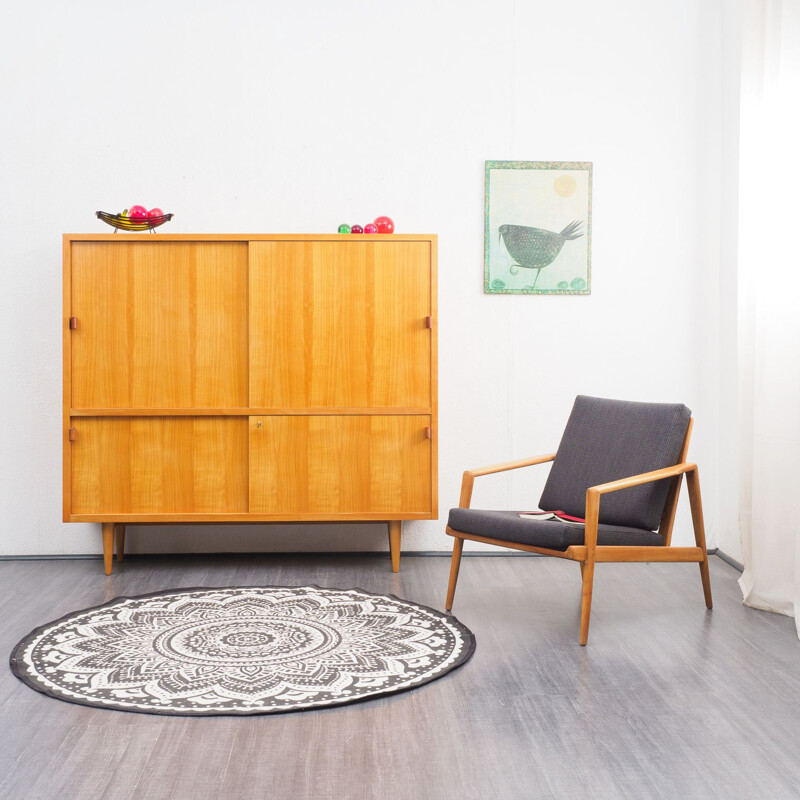 Vintage highboard for WK in cherrywood 1950