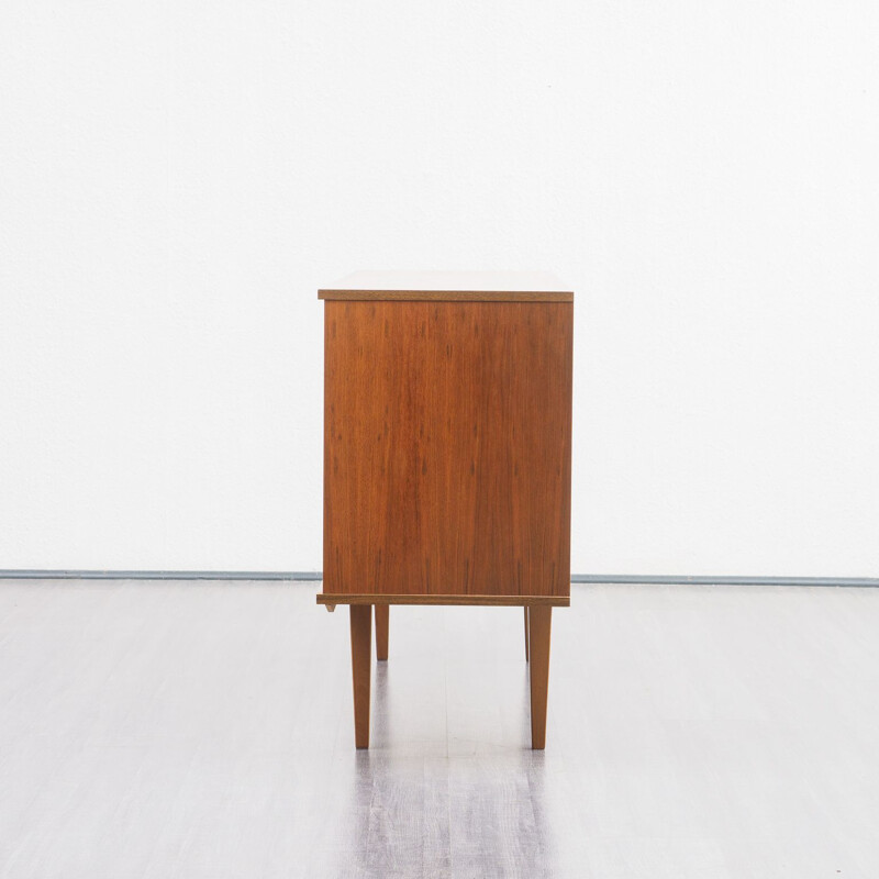 Vintage small restored sideboard in walnut 1960