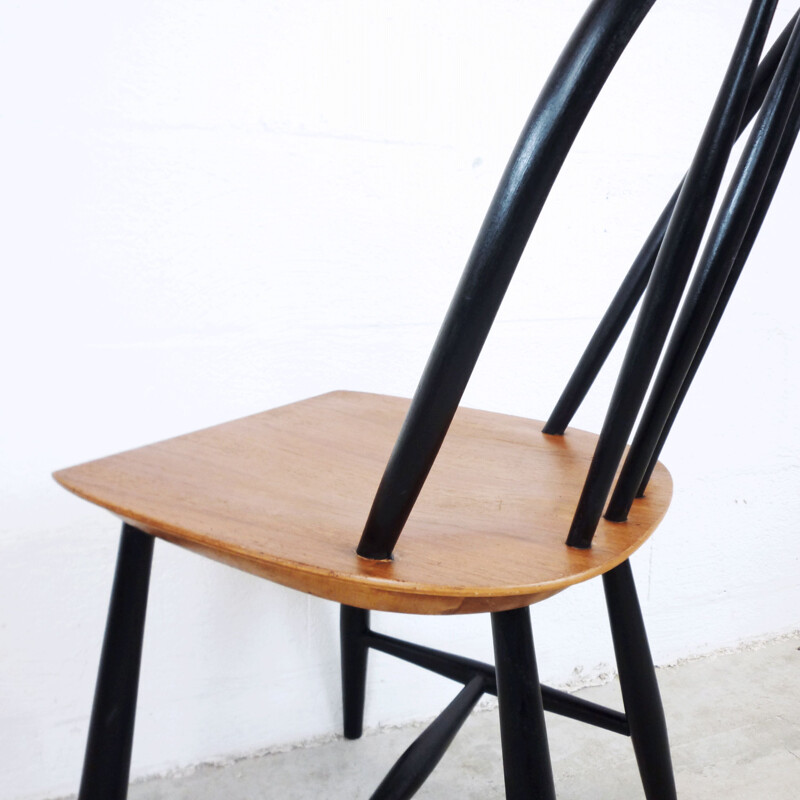 Vintage Pinnstol chair by Nesto and Nässjö in teak and birch 1960