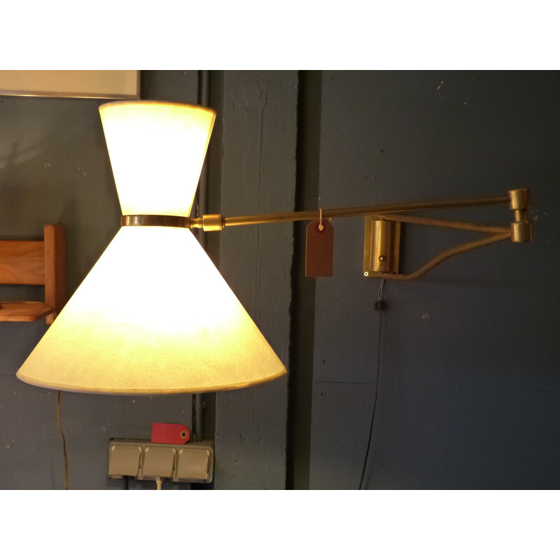 Vintage wall lamp with arms - 1950s