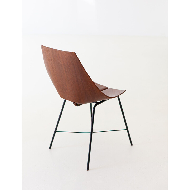 Vintage italian chair for Società Compensati Curvati in plywood 1950