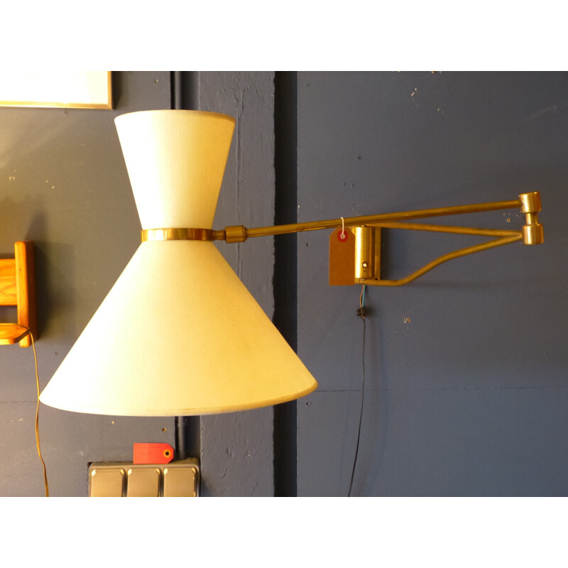 Vintage wall lamp with arms - 1950s