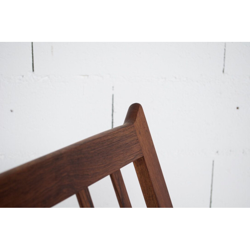 Pair of vintage armchairs in rosewood Scandinavian 60s