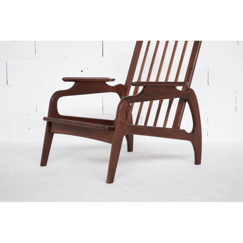 Vintage rosewood chair massive adrian pearsall craft associates usa 1960