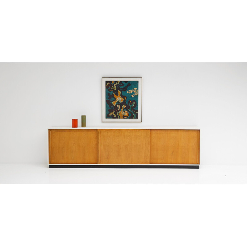 Vintage sideboard in light wood 1960