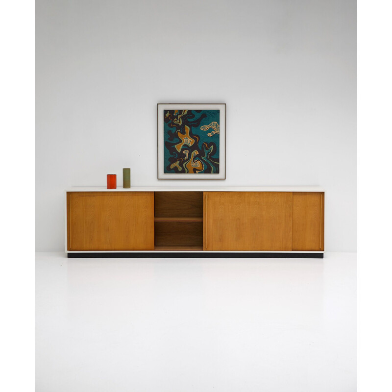 Vintage sideboard in light wood 1960