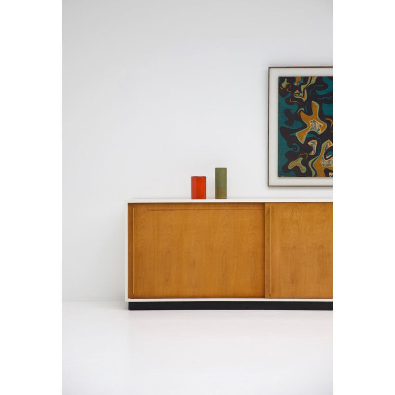 Vintage sideboard in light wood 1960