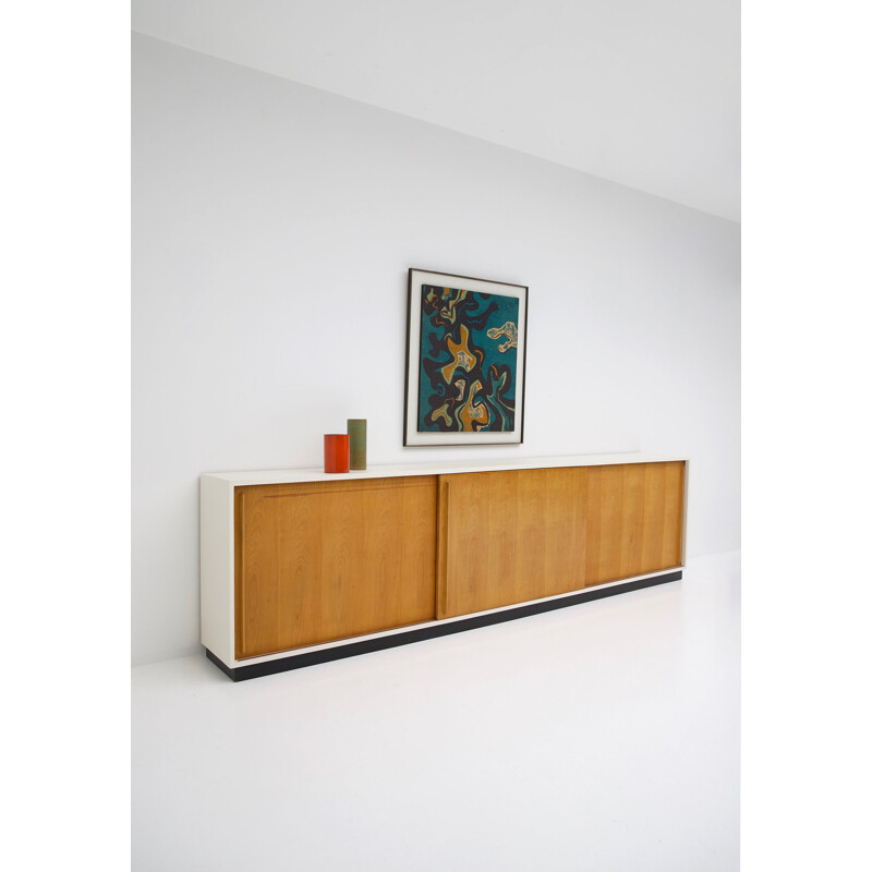 Vintage sideboard in light wood 1960