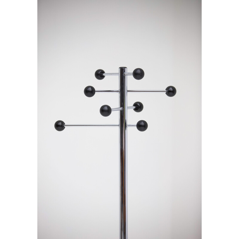 Vintage coat rack in chrome 1970