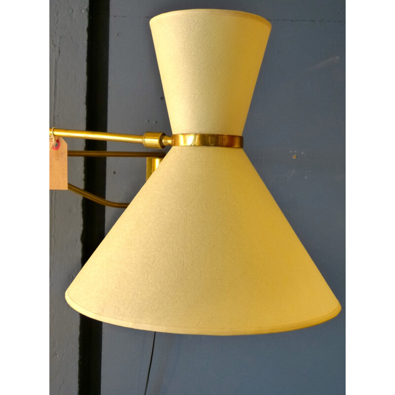 Vintage wall lamp with arms - 1950s