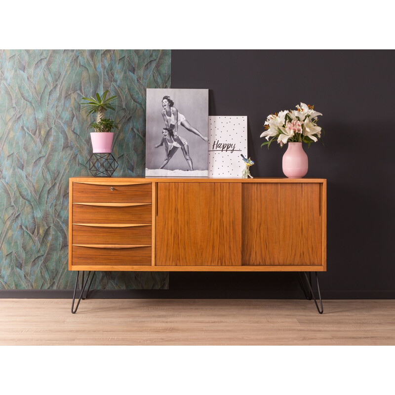 Vintage scandinavian sideboard in walnut 1950