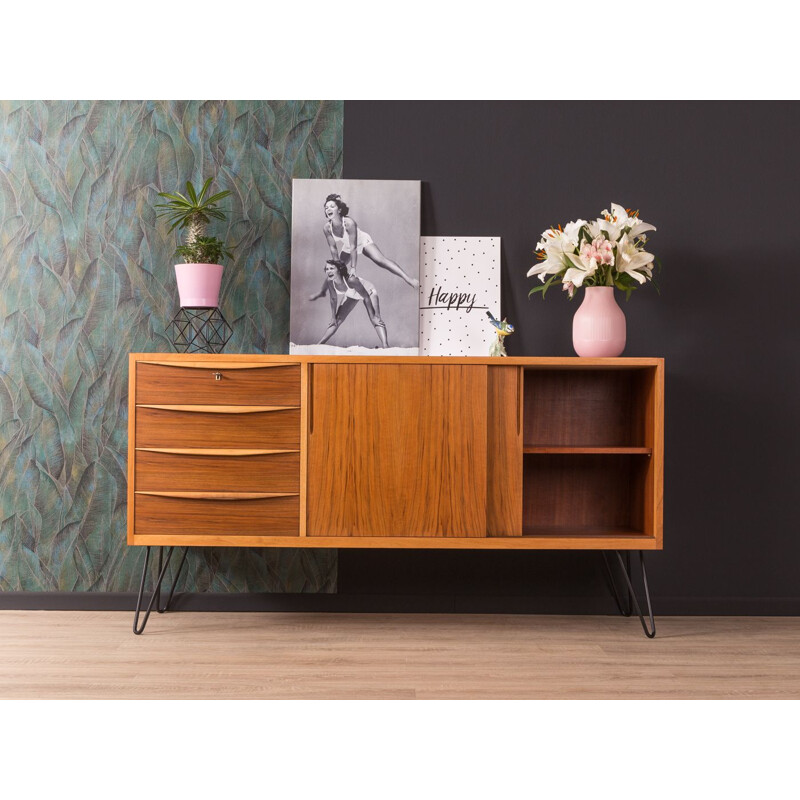 Vintage scandinavian sideboard in walnut 1950